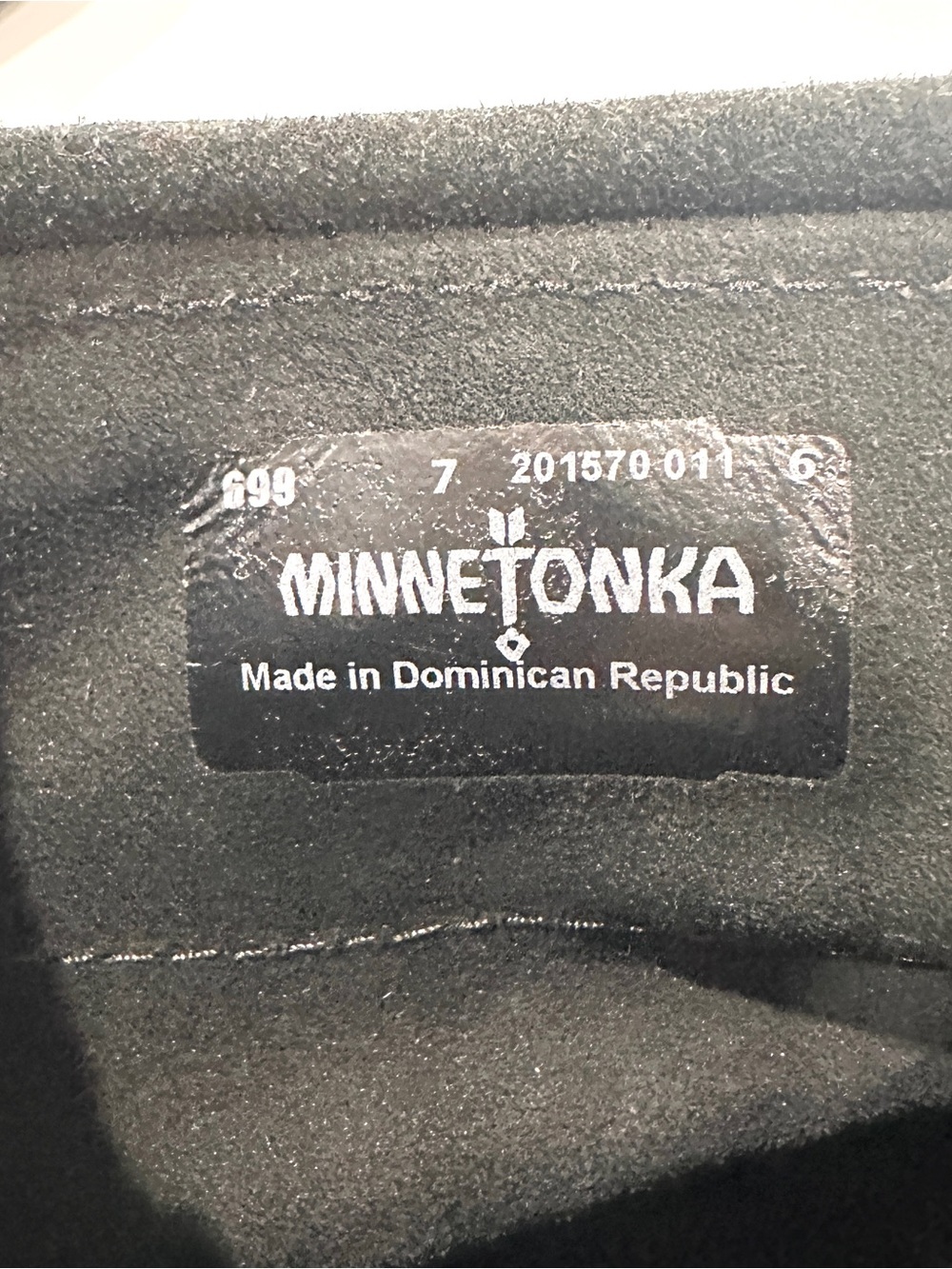 Minnetonka Black Fringe Grommet Detail Ankle Booties - Picture 6 of 8
